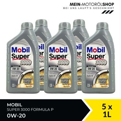 Mobil Super 3000 Formula P 0W-20 5x1 Liter