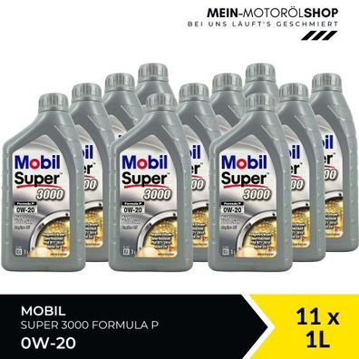 Mobil Super 3000 Formula P 0W-20 11x1 Liter