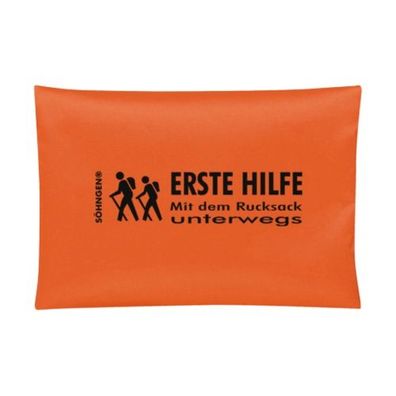 Erste Hilfe mit dem Rucksack unterwegs orange