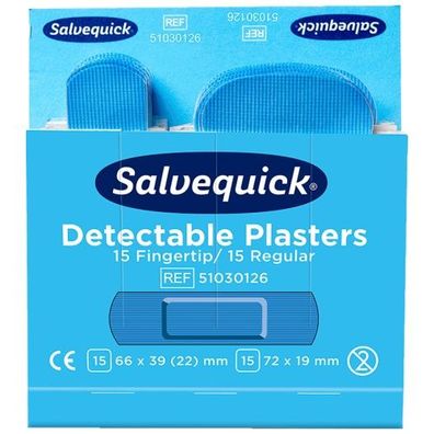 Salvequick® Detectable Pflasterstrips REF51030126