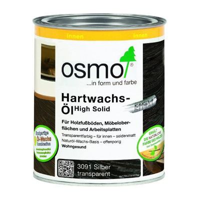 OSMO Hartwachs-Öl High Solid EFFEKT 3091 Silber transparent