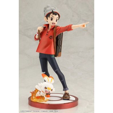 Pokémon ARTFXJ Statue 1/8 Victor & Hopplo 21 cm