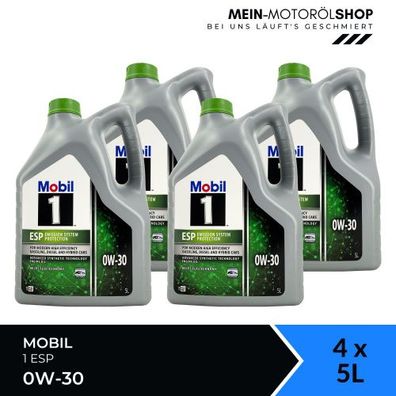 Mobil 1 ESP 0W-30 4x5 Liter