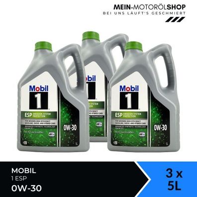 Mobil 1 ESP 0W-30 3x5 Liter