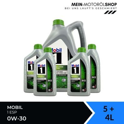 Mobil 1 ESP 0W-30 5 + 4 Liter