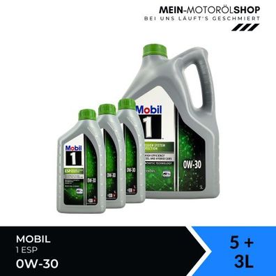 Mobil 1 ESP 0W-30 5 + 3 Liter