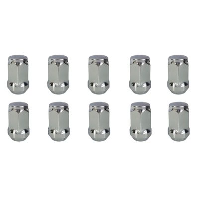 10x Radmuttern M12x1,5 35mm Kegelbund Geschlossen 60° Chrom Für FORD C-MAX I 07 II 11