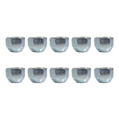 10x Offene Radmuttern M12x1,5 Mm Kegelbund Ohne Bund 60° Chrom Für VOLVO C30