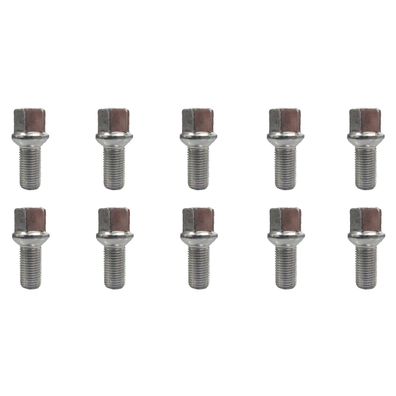 10x Radschrauben M14x1,5 27mm Kugelbund R13 Silber Für VW Atlas CA CM 4motion CA