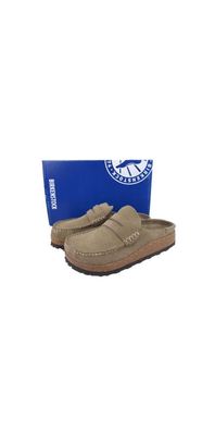 Birkenstock Naples Wrapped TaupeVelourleder
