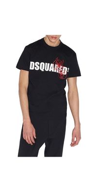 Dsquared2 Doodle Logo T Shirt Herren Schwarz