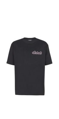 Balmain Logodruck T Shirt Herren schwarz