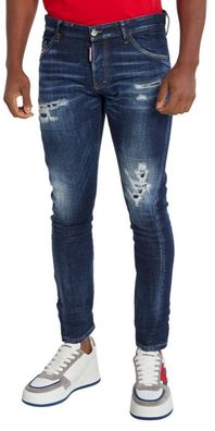 Dsquared2 1964 Distressed Blue Denim Jeans Designer Herrenjeans
