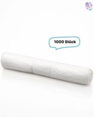 Müllbeutel hohe Qualität 30 Liter, weiß, 13my, 1.000 Beutel je SET