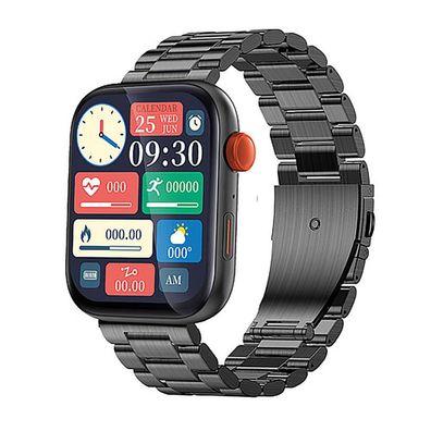 Atlanta Smartwatch in Unisexgröße mit 2 Bändern Schwarz 9739/7