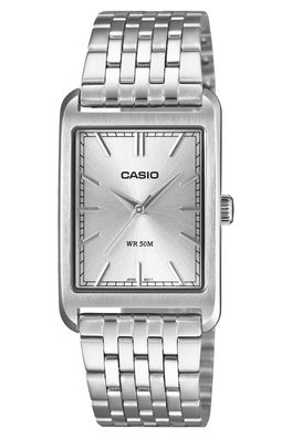Casio R Quarzuhr in Unisexgröße Edelstahl/Silberfarben MTP-B215D-7AVE