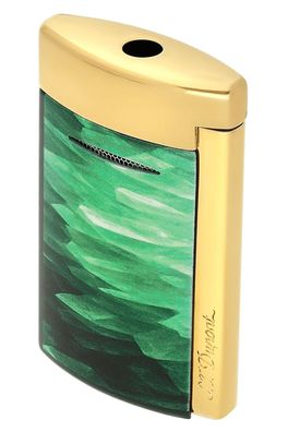 S.T. Dupont Feuerzug Minijet Geode Goldfarben/Grün 010836