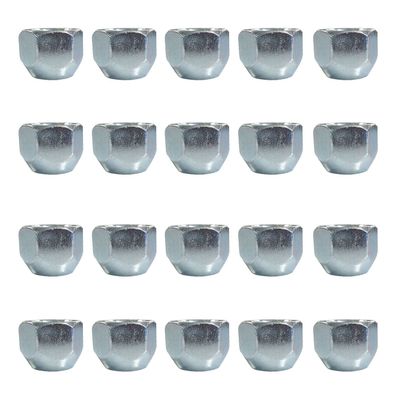 20x Offene Radmuttern M12x1,5 Mm Kegelbund Ohne Bund 60° Chrom Für MAZDA 121 Iii