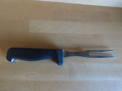 Gabel Fleischgabel Vorlegegabel schwarzer Griff ca.25 cm