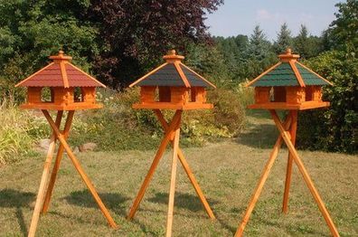 XXXL Premium Vogelhaus mit / ohne Ständer Futterhaus Vogelfutterhaus 145cm 2026