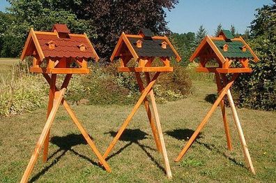 XXL Vogelhaus ohne / mit Ständer 145cm Holz Vogelfutterhaus Vogelfutterhaus