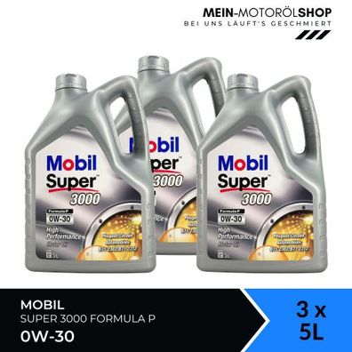 Mobil Super 3000 Formula P 0W-30 3x5 Liter