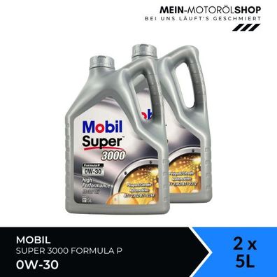 Mobil Super 3000 Formula P 0W-30 2x5 Liter