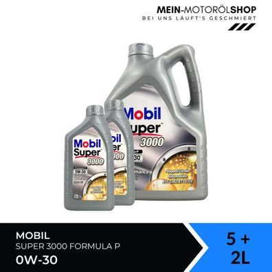 Mobil Super 3000 Formula P 0W-30 5 + 2 Liter