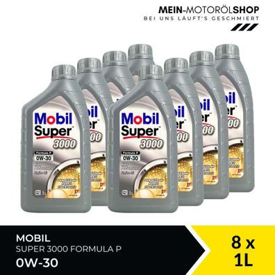 Mobil Super 3000 Formula P 0W-30 8x1 Liter
