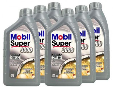Mobil Super 3000 Formula P 0W-30 6x1 Liter