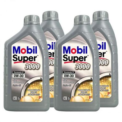 Mobil Super 3000 Formula P 0W-30 4x1 Liter