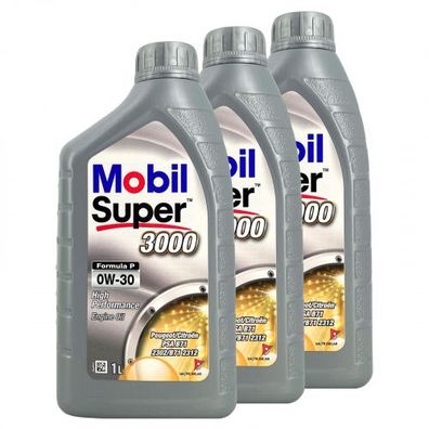 Mobil Super 3000 Formula P 0W-30 3x1 Liter