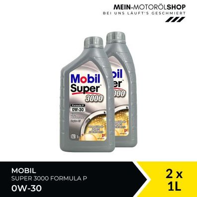 Mobil Super 3000 Formula P 0W-30 2x1 Liter