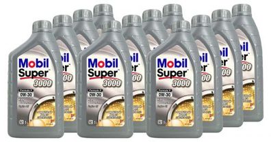Mobil Super 3000 Formula P 0W-30 12x1 Liter