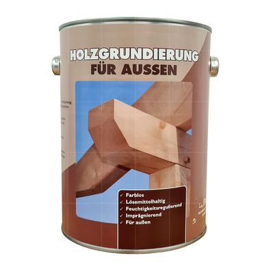 Wilckens Holzgrundierung FÜR AUSSEN 2.5 LTR Farblos Holzschutz Holzpflege