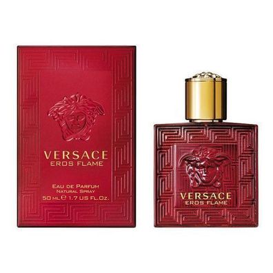 Versace Eros Flamme Eau de Parfum, 50ml - Edle Duftnote, sinnlich und verführeri