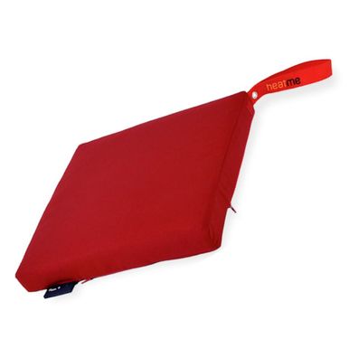 Moonich Heatme Akku-Heizkissen 40x40x4,5 cm kabellos pink mit Aufdruck OMA Wärme-Sit