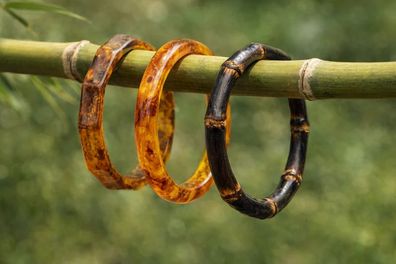 Armband Acryl Rauch-braun bambus Braun Trend Natur Cosmos