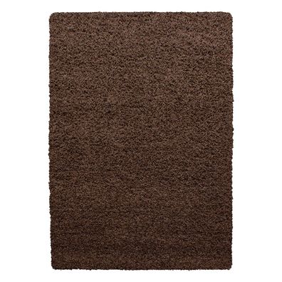Hochflor Teppich LIFE Braun