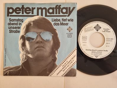 Peter Maffay - Samstag Abend In Unserer Straße 7'' Vinyl Germany PROMO