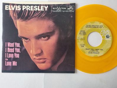 Elvis Presley - I Want You, I Need You, I Love You 7'' US/ GOLDEN/ ORANGE VINYL
