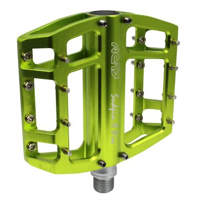 NC-17 Plattformpedal Sudpin II Pro CNC, Alu, Kugellager, grün