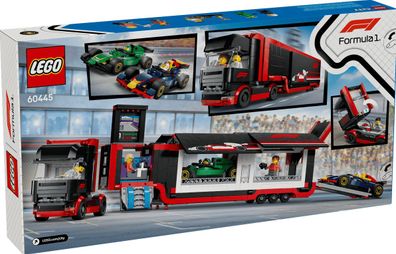 LEGO® City 60445 F1® Transporter mit RB20 & AMR24 F1® Rennautos