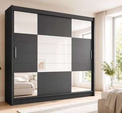 Schiebeschrank ARUBA II 250, Kleiderschrank, Schiebetürenschrank, Schlafzimmer