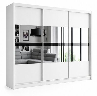 Schiebeschrank BATUMI 250, Kleiderschrank, Schiebetürenschrank, Spiegel, Modern