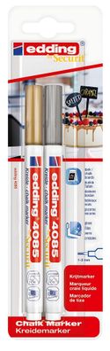 Edding Kreidemarker 4085 1-2 mm gold+silber 2er-Blister