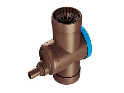 Regensammler Fallrohrfilter Inox braun