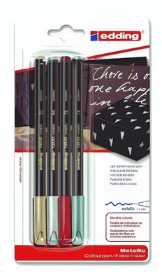Edding Fasermaler Metallic 1200 1-3 mm 4er-Set