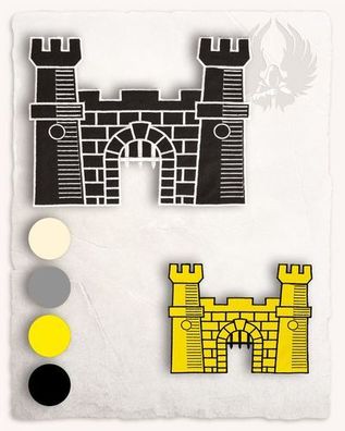 Burg Bügelmotiv Restposten