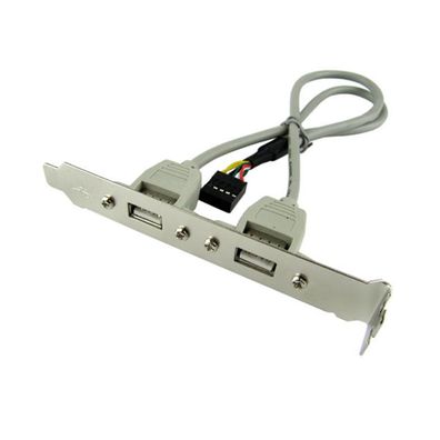 M30 Mainboard Adapter USB 2.0 Hub 9 Pin Intern auf 2 x USB2.0 A Buchse Extern